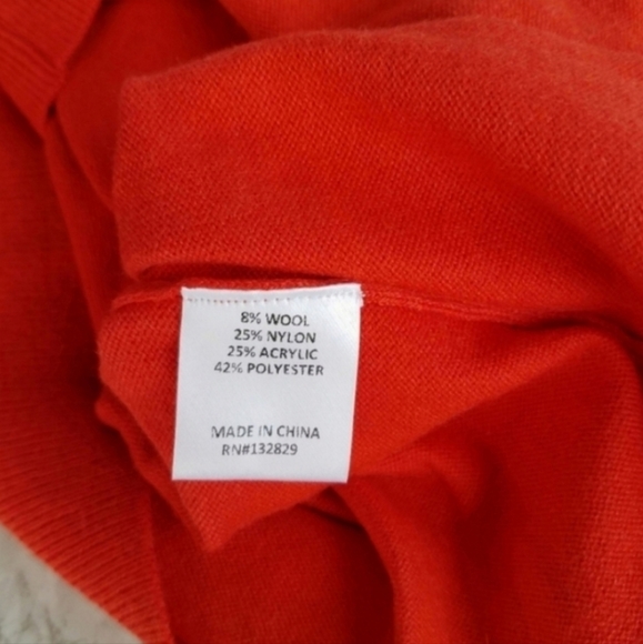 Lover's + Friends Kade Red Wool Blend Cutout Turtleneck Sweater Size XS - Picture 6 of 10